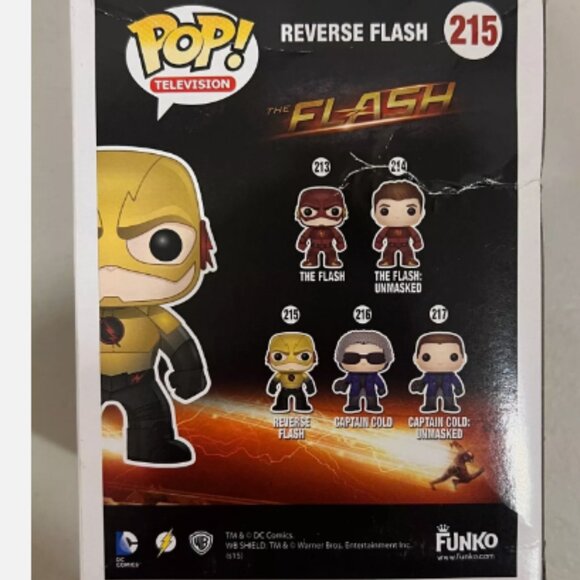 FUNKO POP! THE FLASH REVERSE FLASH #215 SIGNED BY TOM CAVANAGH AUTOGRAPH - Picture 2 of 3
